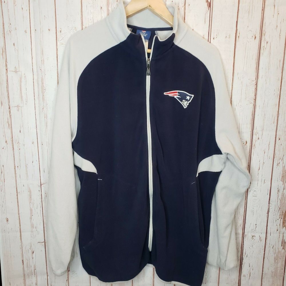New England Patriots Reebok NFL Zip Up Fleece LRG